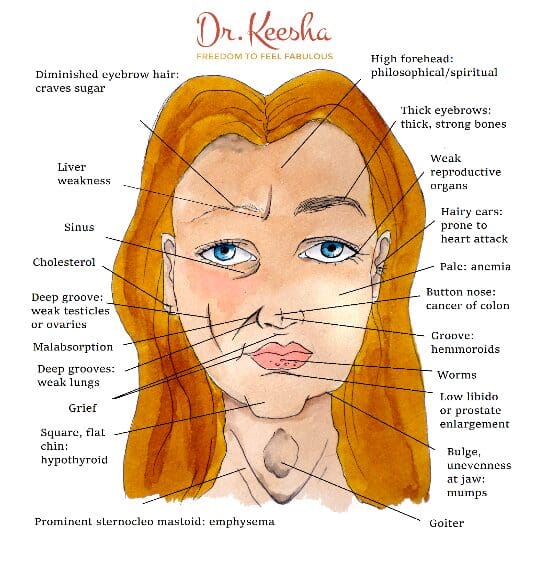 The Ancient Science of Ayurvedic Face Mapping