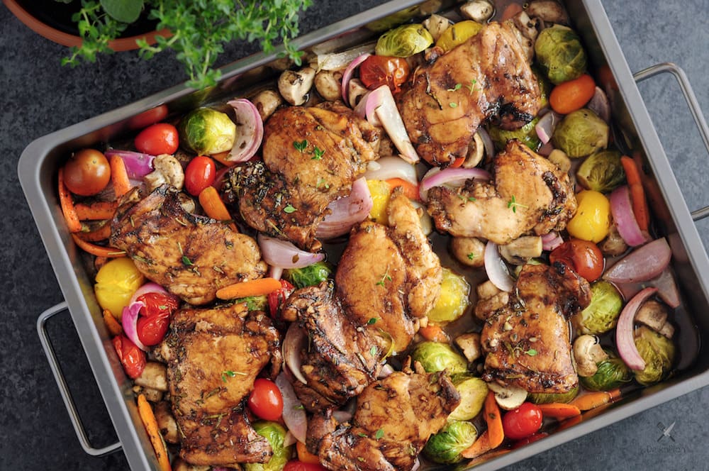 Sheet Pan Balsamic Chicken and Veggies