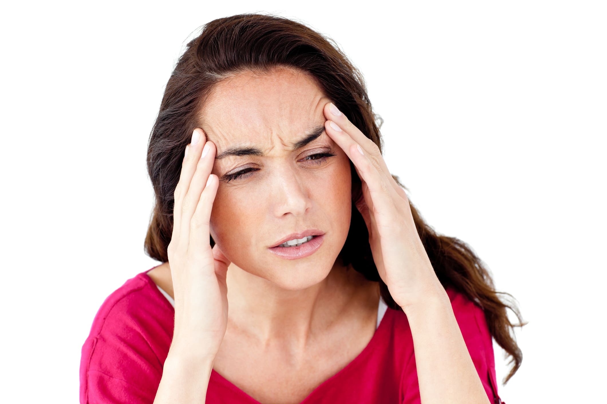 woman with headache