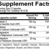 Buffered C Capsules Ingredients Label