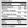 Zinc Plus Ingredient Label